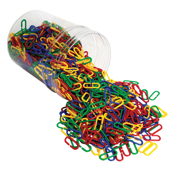 Learning Resources Link N Learn® Links in a Bucket, 500 Pieces 0257
